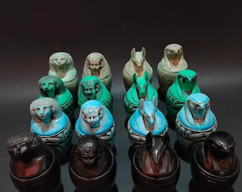 カノプスの壺セット　エジプト土産 カノプスの壺セット エジプト土産 - メルカリ
