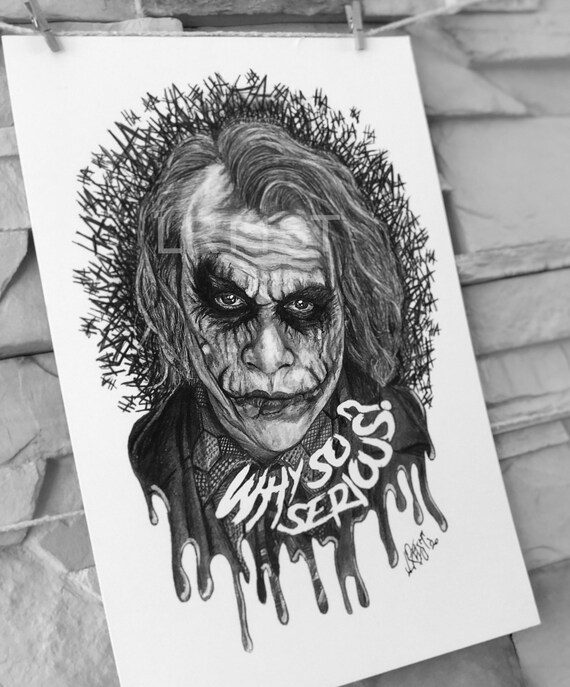 The Joker Why So Serious Drawing
