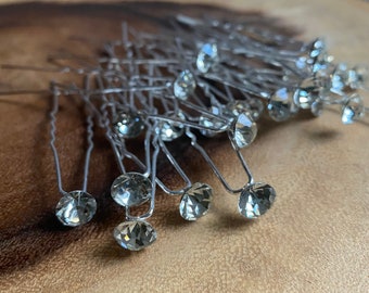 Crystal Hair Pins, Wedding Hair Pins, Wedding Accessories
