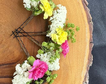 Botanical Floral Hair Pin, Real Dried Flower Hair Accessory