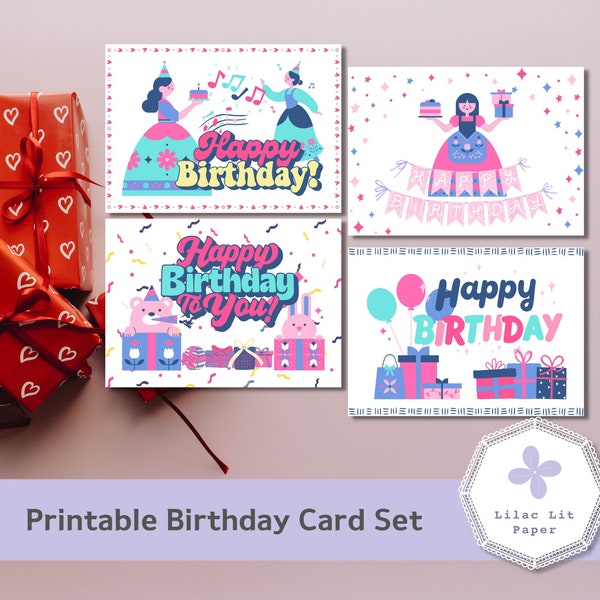Illust Birthday Card Etsy New Zealand