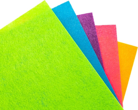 Incraftables Felt Sheets for Crafts 30 Pieces Colored (1mm Thick) Assorted Stiff Felt Sheets Paper Pack of 30 Colors (9 x