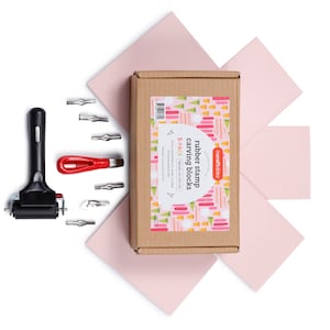 Incraftables Rubber Stamp Kit (5-Pack). Linoleum Block Kit with Cutting Blades Tools (6pcs).