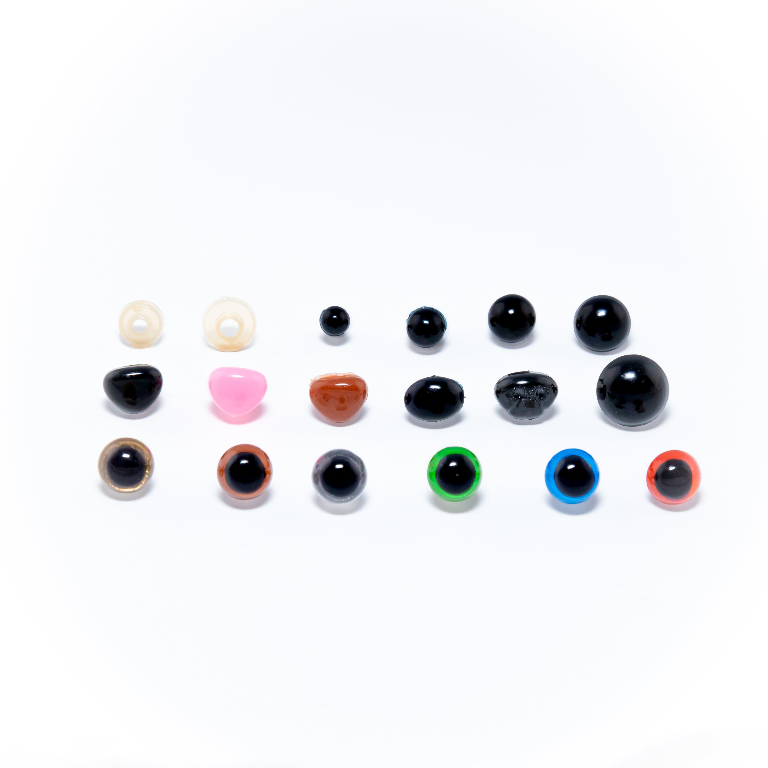 Incraftables Safety Eyes for Amigurumi (300pcs SET). Plastic Safety Eyes and Noses for Crochet (10 Colors)