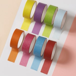 Incraftables Colored Masking Tape 8 Colors. Assorted Colorful Craft Tape 10 Feet 0.5 Inch Rolls. Multi-Color Masking Tape image 2