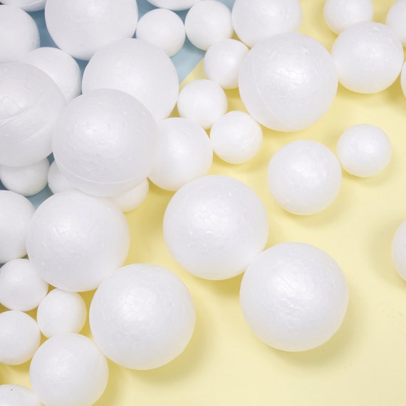 Incraftables Styrofoam Balls 240pcs (0.8, 1.2, 1.6 & 2 inch). White Assorted Foam Balls for Crafts