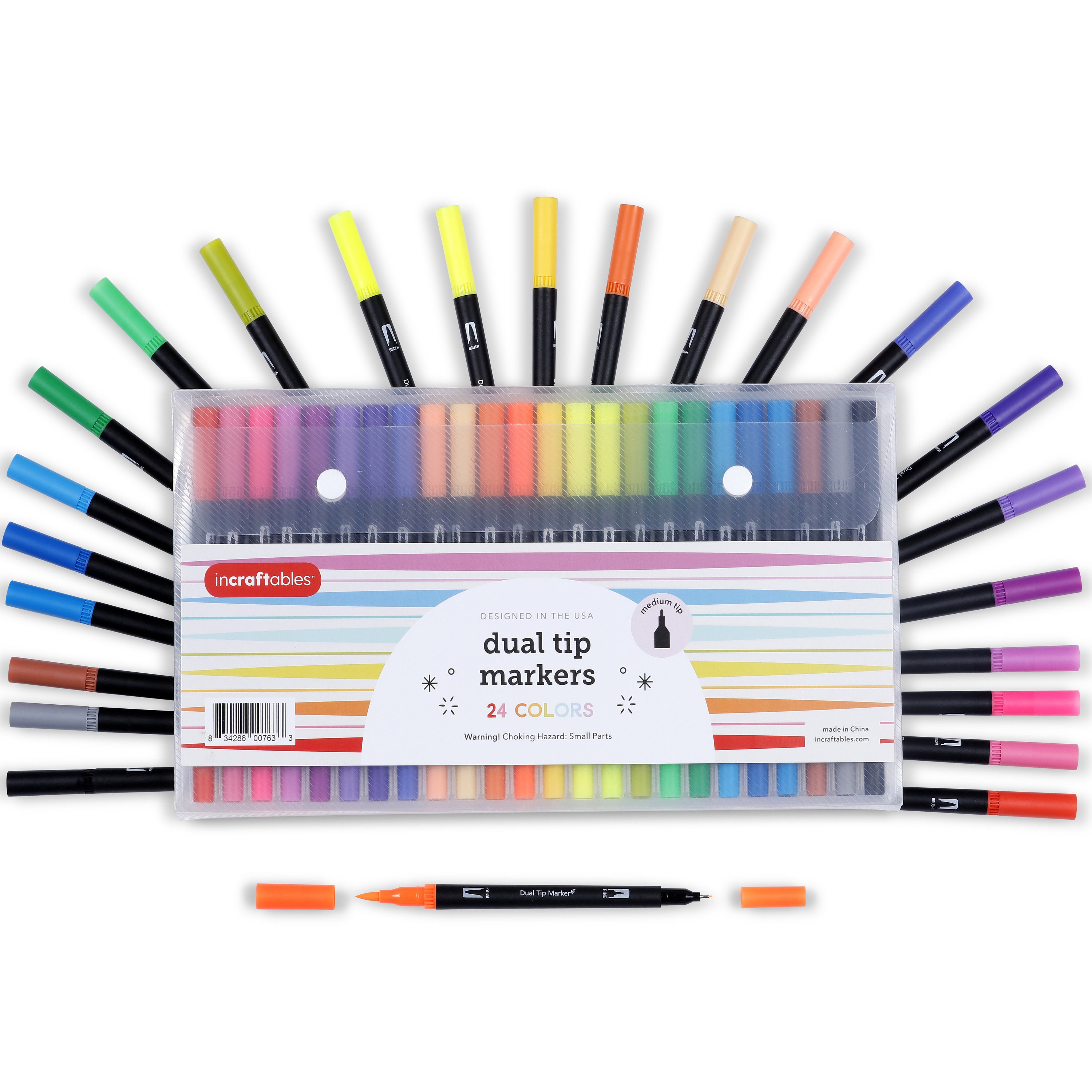 Double Sided Markers Dual Pen Twin-tip Lot of 20 Fine/broad 