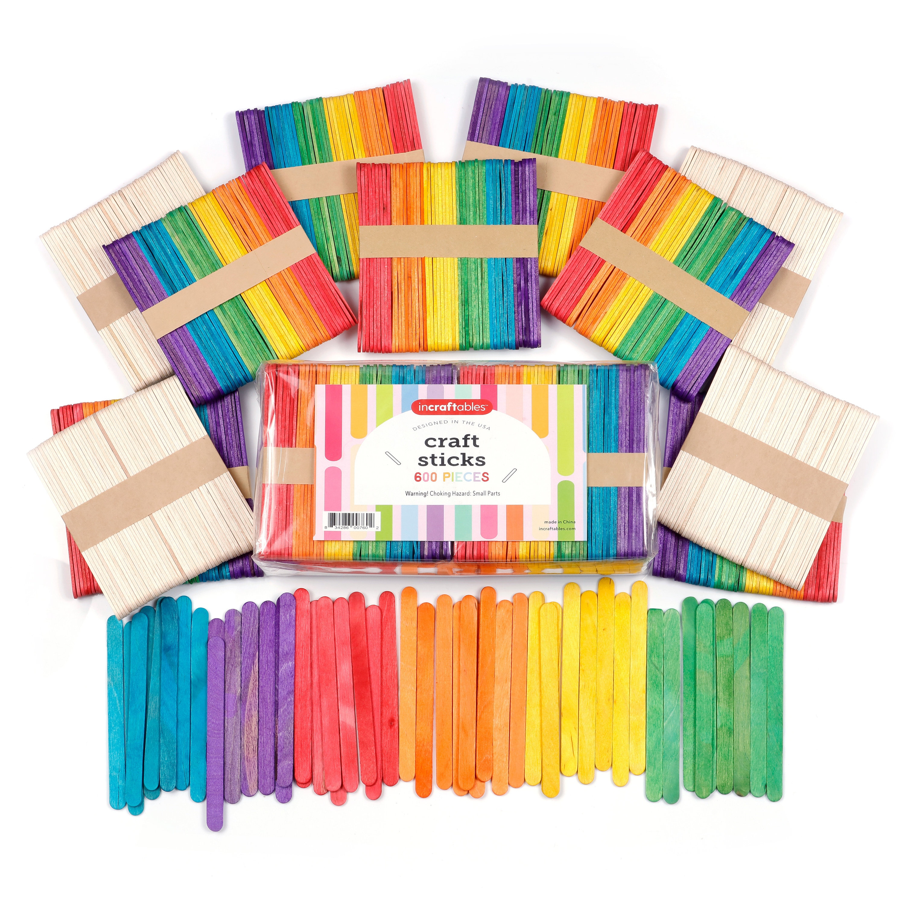 Incraftables Rainbow Scratch Paper Set. Magic Notes Kit with 30pcs