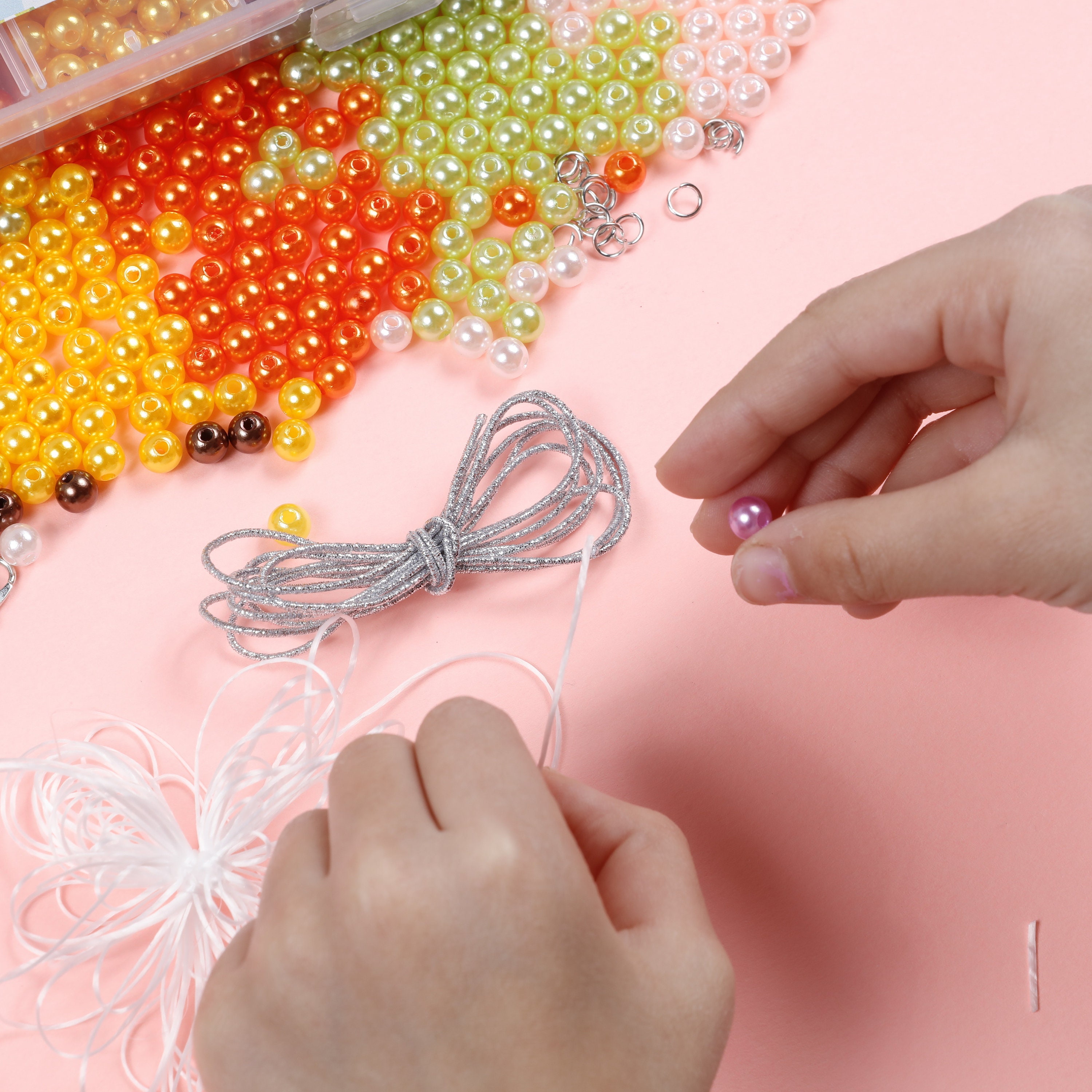 35000pcs 2mm Glass Seed Beads For Jewelry Making Kit, 250pcs