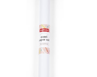 Incraftables Easel Paper Roll (18 Inches x 75 Feet). White Craft Paper Roll for Kids Adults. Art Paper Roll