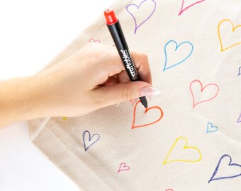 20 Fabric Markers, Tulip Medium Tip 20 Colored Fabric Paint