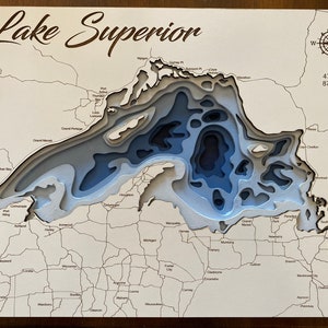 3D Map of Lake Superior