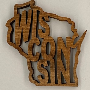 Wood Wisconsin sign