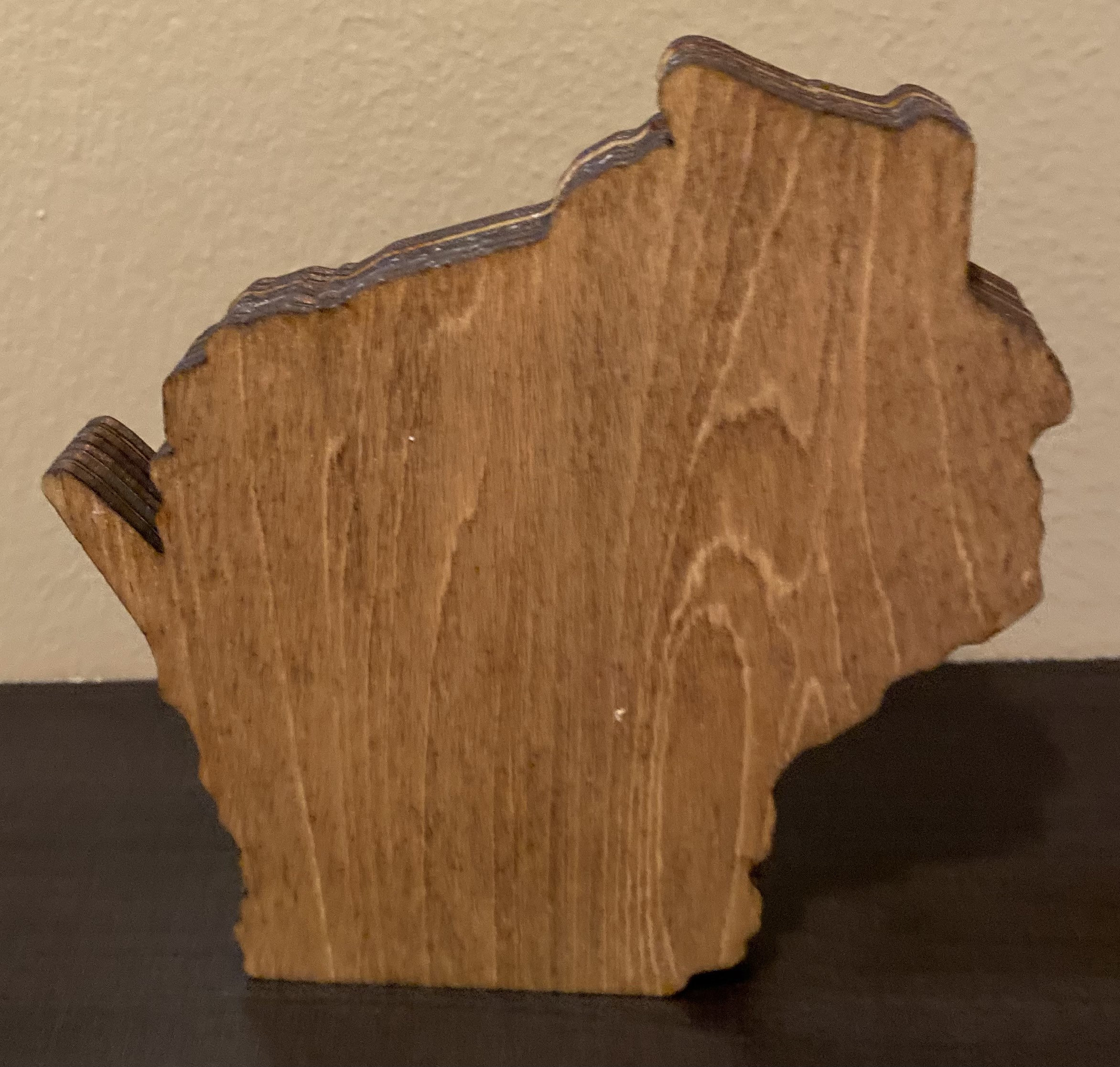 Wooden Layered Wisconsin Sign please Note Size - Etsy
