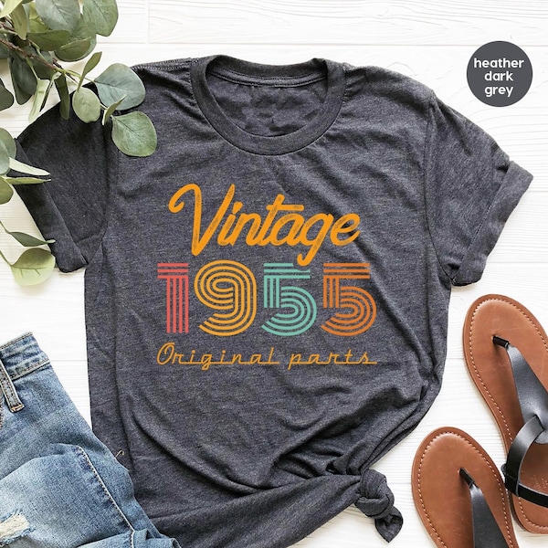 69th Birthday Shirt, Vintage T Shirt, Vintage 1955 Shirt, 69th Birthday Gift for Women, 69th Birthday Shirt Men, Retro Shirt, Vintage Shirts