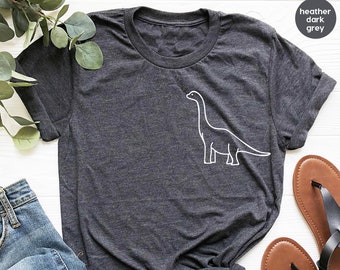 Dinosaurier T Shirt, Dinosaurier Tasche TShirt, Brontosaurus Shirt, Jurassic T Shirt, Dino TShirt, süßes Dinosaurier Shirt, Brachiosaurus Shirt,