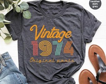 51st Birthday Shirt, Vintage T Shirt, Vintage 1974 Shirt, 51st Birthday Gift for Women, 51st Birthday Shirt Men, Retro Shirt, Vintage Shirts