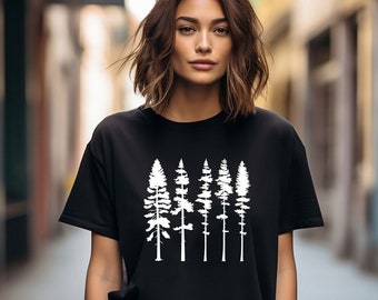 Pine Tree Shirt, Pine Tree T Shirt, Camping Shirt, Hiking Shirt, Adventure Shirts, Nature Lover Gift, Outdoors Shirt