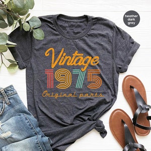 49th Birthday Shirt, Vintage T Shirt, Vintage 1975 Shirt, 49th Birthday Gift for Women, 49th Birthday Shirt Men, Retro Shirt, Vintage Shirts image 1