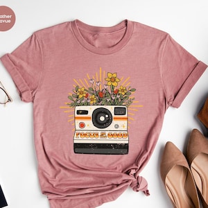Vintage T Shirt, Positive Vibes Shirt, Motivational Shirt, Inspirational Shirt, Retro Shirt, Wildflower Shirt, Boho Shirt, Shirts For Women