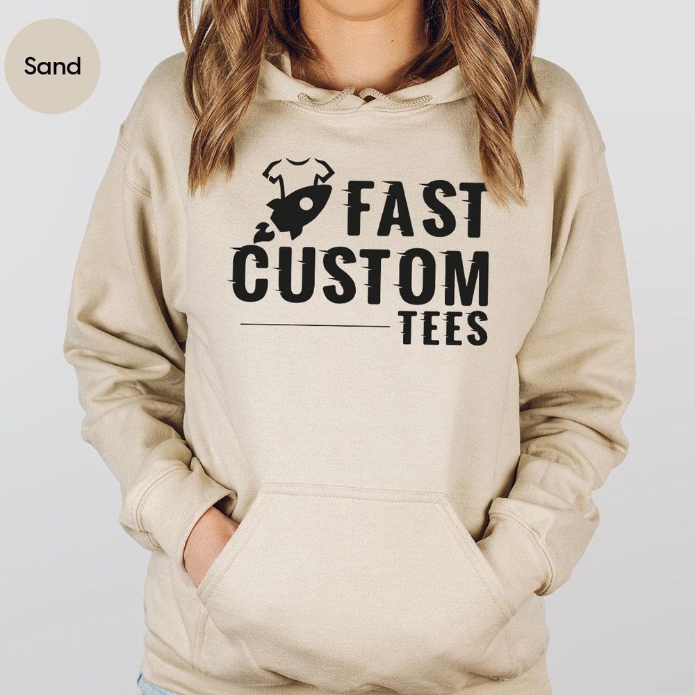 Custom Hoodie, Unisex Custom Hoodies For Men, Personalized Women Hoodie, Custom Name Hoodie, Custom Text Hoodie, Personalized Gifts Printfushion