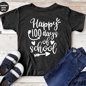 Teacher T Shirt, Happy 100 Days Of School Shirt, Back To School TShirt, Kindergarten Shirts, Schooling Shirt, Gift For Student, Teacher Gift