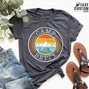 Custom Camp Shirt, Camp Gifts, Custom T-shirt, Custom Shirt, Custom Camp Shirt, Camp Crew Shirt, Camp Custom Shirt, Camping Family Shirt
