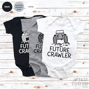 Future Crawler Shirt, Funny Baby Bodysuit, Off Roading Baby, Baby Shower Gift, Hipster Baby Shirt, New Baby Gifts