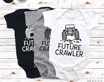 Future Crawler Shirt, Funny Baby Bodysuit, Off Roading Baby, Baby Shower Gift, Hipster Baby Shirt, New Baby Gifts