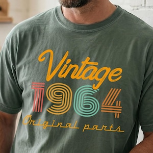 Comfort Colors® 62nd Birthday Shirt, Vintage 1964 Shirt, 62nd Birthday Gift for Women, 62nd Birthday Shirt Men, Retro Shirt, Vintage Shirts