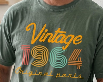Comfort Colors® 62nd Birthday Shirt, Vintage 1964 Shirt, 62nd Birthday Gift for Women, 62nd Birthday Shirt Men, Retro Shirt, Vintage Shirts