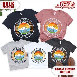 Custom Camp Shirt, Camp Gifts, Custom T-shirt, Custom Shirt, Custom Camp Shirt, Camp Crew Shirt, Camp Custom Shirt, Camping Family Shirt