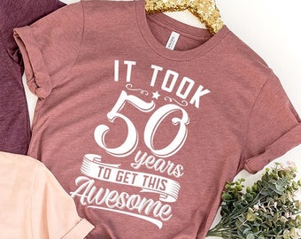 Rolig födelsedagströja, present till 50-åring, 50-årsdagströja, födelsedagsfest, fantastisk födelsedagströja, 50-års tröja, present till föräldrar