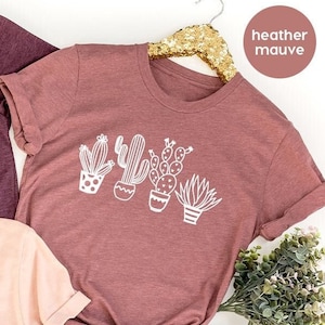 Cactus Plants Shirt, Botanical Shirt, Cute Cactus T-shirt, Gardening T-Shirt, Cactus T-Shirt, Not a Hugger Shirt