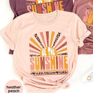 Be the Sunshine Shirt Retro Sun T Shirt Summer Shirt for | Etsy