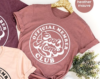 Mom Shirts, Mama TShirt, Mother Gifts, Gift For Mom, New Mom TShirt, Best Mom T Shirt, Official Member Cool Moms Club Shirt, Funny Mom Tee