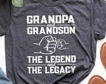 Fathers Day Gift for Grandpa Grandson Matching Kid Shirts Matching shirts for Grandfather Papa Grandson There/'s No Buddy like my T-shirt