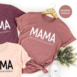 Custom Mama Shirt, Personalized Mom Gift, Best Mom Shirt, Gift From Kids, Mother's Day Shirt, Mama T-Shirt, Mom TShirt, Mother Gifts