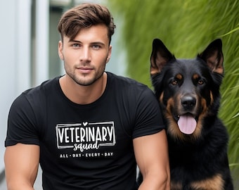 Veterinary Squad Shirt, Future Veterinarian, Vet Assistant Tshirt, Vet Tech Shirt, Vet Medicine TShirt, Veterinary Shirt, Veterinarian Gift