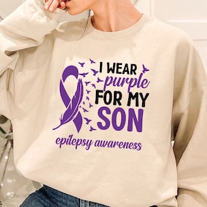 Epilepsy Hoodies and Sweaters, Epilepsy Awareness Long Sleeve TShirt, Epilepsy Son Sweatshirt, Epilepsy Support Gift, Neurodiversity Hooded