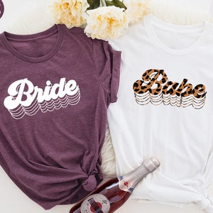 Retro Bachelorette Shirt, Bachelorette Party Tee, Bride T Shirt, Babe Shirt,  Bride Team TShirt, Bridesmaids T-Shirt, Bridal Shower
