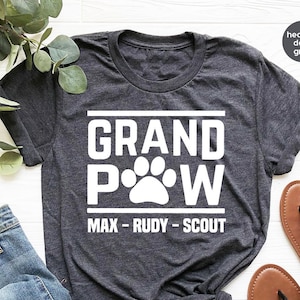 Custom Grandpa Shirt, Grandpa Shirt, Fathers Day Shirt, Father Day Gift, Grand Paw Shirt, Dog Grandpa Shirt, Cat Grandpa Shirt, Gift For Dad