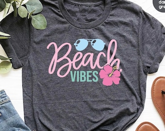 T-shirt de plage, T-shirt d'été, T-shirt de vacances, T-shirt ambiance plage, T-shirt vacances d'été, T-shirt d'été, T-shirt de plage humoristique, T-shirt d'été tendance