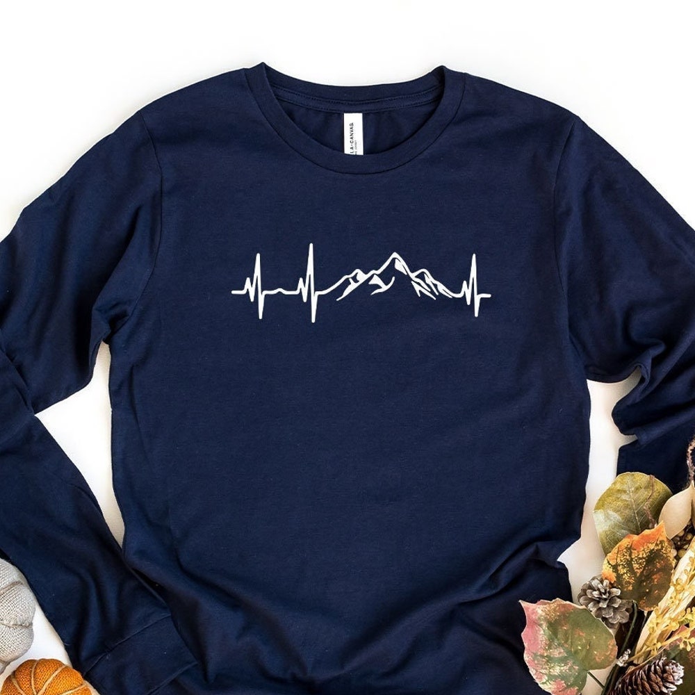 Mountains Long Sleeve Shirt, Nature Lover Long-Sleeve Tee, Hiking Long Sleeve Shirt, Outdoor Long Shirt, Hiking Camping Long Shirt Livingtee