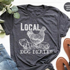 Christian Easter Shirts, Local Egg Dealer T-Shirt, Happy Easter Gifts, Retro Chicken Shirt, Farm Sweatshirt, Christian Gifts, Farmer Gifts