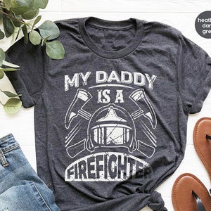 My Daddy Is A Firefighter Shirt, Fireman T Shirt, Fireman Toddler, Gift For Fire Fighter, Firefighter Kids Shirt