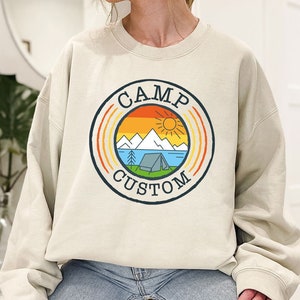 Custom Camp Sweatshirt, Camp Gifts, Custom Hoodie, Custom Long Sleeve Camp Shirts for Family, Camp Crew Sweater, Camping Family Hoodies