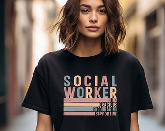 Chemise de travailleur social, cadeau pour travailleur social, chemise de travailleur social, chemise de motivation, chemise d'appréciation de travailleur social, t-shirt de travailleur social