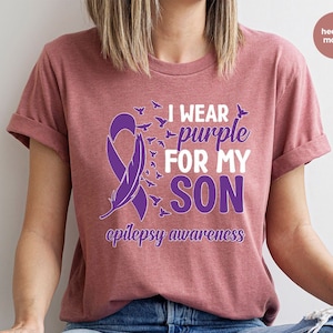 Epilepsy Shirts, Epilepsy Awareness Tees, Epilepsy Support Shirt, Epilepsy Son Crewneck Sweatshirt, Epilepsy Gift, Neurodiversity TShirt