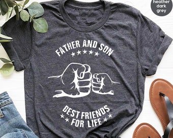 T-shirt Papa et Fils, Meilleur T-shirt Papa, Père et Fils Meilleurs Amis pour la Vie, T-shirt Papa, T-shirt Papa, Cadeau Fête des Pères